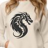 Free Dragon Clip Art Image A detailed illustration of a mythical dragon's head, suitable for digital crafting.