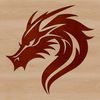 Vector Head with Mythical Features A detailed vector illustration of a mythical creature's head with dragon features.