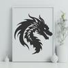 Stunning Dragon In PDF And PNG