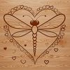 Delicate Wings Beauty Illustrated dragonfly vector art featuring delicate wings and body.