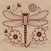 A detailed vector art design featuring a realistic dragonfly with a delicate touch, suitable for various digital projects.