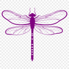 Intricate Dragonfly Clipart Download A colorful illustration of a dragonfly with intricate details, suitable for cutting machines and vector graphics.