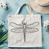 Colorful Vector Graphic Dragonfly Design A colorful vector illustration of a dragonfly in mid-flight.