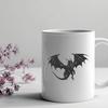 A digital illustration of a mythical dragon in various poses.