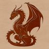 Vibrant Dragon Illustration A stylized illustration of a mythical dragon in various colors.