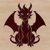 Mythical creature illustration in a vector format.