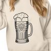 A vector illustration of a glass filled with beer, suitable for various digital applications.