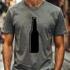 Free Vector Beer Bottle Illustration A digital illustration of a bottle of beer in vector format.