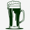 Free Vector Illustration of Beer in Glass A graphic illustration of a beer in a glass, designed as vector art for digital use.