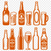 Beautiful Beer Clip Art Design A detailed illustration of a glass containing beer, suitable for clip art designs.