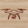 Flying Drone Illustration A futuristic illustration of a drone in flight, suitable for digital design and cutting projects.