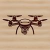 Vector Drone Design Illustration A detailed illustration of an unmanned aerial vehicle (UAV) in vector format.