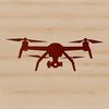 Rotating Aerial Craft A modern aerial vehicle with rotors, designed for flight.