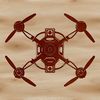 Futuristic UAV Vector Art SVG design of a sleek and futuristic drone with detailed lines and features.