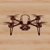A high-quality illustration of a drone in flight, designed as vector art for digital use.