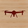 Minimalist Drone Vector Graphics A sleek drone with minimal details in a clean vector silhouette.