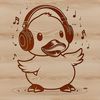 An SVG graphic of a bird commonly referred to as a waterfowl animal.