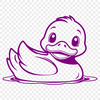 Duck Clip Art for Personal Use A graphic representation of a bird species featuring a duck design in SVG file type.
