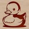 Single Duck Bird Vector Graphic Illustration of a single duck bird, suitable for vector design projects.