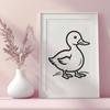 Creative Duck In PDF & PNG