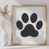 Unique Paw Print In PDF - Free Digital Download