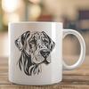 Great Dane Digital Artwork In SVG, PNG, PDF And DXF File Formats