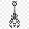 Unique Guitar SVG, PNG, PDF And DXF Files