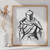 Artistic Knight Illustration