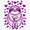 Free Stunning Sloth - Free SVG Download, Commercial Use