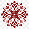 Ornate Snowflake In PDF & PNG