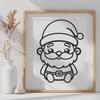 Santa Decal In SVG, PNG, PDF And DXF File Formats