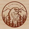 Majestic Eagle Profile A close-up vector design of a wild bird's beak and eye, featuring a majestic eagle in profile.