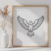 Stunning Flying Bird Vector Illustration - DXF