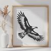 Beautiful Eagle In SVG, PNG, PDF And DXF File Formats - Free