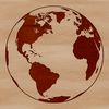 SVG World Map Design Element A digital illustration of the planet Earth in a vector format.