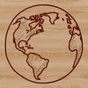 Globe Illustration for Design A detailed illustration of the Earth planet, suitable for vector art design.