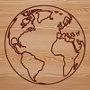 3D Earth Vector Graphic Illustration An illustration of a 3D Earth model rendered as a vector graphic.