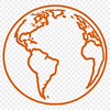 Detailed Vector Illustration of the Planet Earth A detailed illustration of our planet Earth in a vector format, suitable for cutting machines and laser cutters.