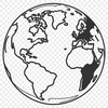 Our Vibrant Earth in Vector Design A detailed illustration of our planet Earth in a digital vector format.