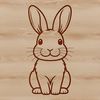 A detailed SVG rabbit icon suitable for digital design projects.