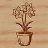New Life Bloomers in a Pot A simple illustration of a daffodil in a flower pot, symbolizing spring and new life.