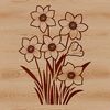 Bright and Beautiful Spring Flower A single daffodil flower with long green stem in a realistic style, suitable for commercial or personal use.