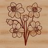 Daffodil flower in vector format, suitable for digital use and commercial projects.