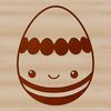 Hand-Drawn Easter Decor A digital representation of a traditional Easter egg in vector format.