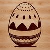 Colorful Egg Illustration Clip Art A colorful Easter egg in a traditional design, suitable for various digital applications including vector art and clip art.