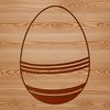 Decorative SVG Easter Egg Illustration A digital illustration of a decorated Easter egg with intricate designs and patterns.