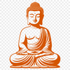 Serene Buddha Vector Art A vector representation of the Buddha statue in a serene pose, suitable for various digital designs.