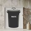 Beautiful Trash Can Icon SVG File A simple vector illustration of a standard trash can with a lid and base.