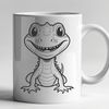 Reptile Clip Art Vector Image A digital illustration of a reptile, depicted as a lizard in various poses for graphic design projects.