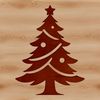 Christmas tree illustration in vector format for various uses including web design and DIY projects.